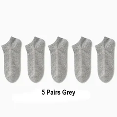 Unisex Silicone-Grip No-Show Socks, 10 Pairs-10