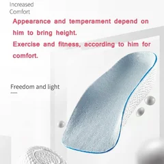 Unisex Height Increasing Ventilated Insoles, 1 Pair-3
