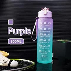 900ml Frosted Plastic Sports Water Bottle-6