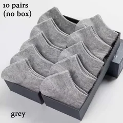 Unisex Silicone-Grip No-Show Socks, 10 Pairs-11