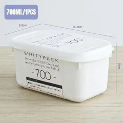 Kitchen Refrigerator Storage White Food Storage Container with Sealed Lid-7