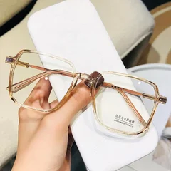 Large Frame Blue Light Blocking Reading Glasses Women's HD Optical Glasses-12