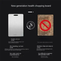 Double-Sided Stainless Steel Kitchen Cutting Board-5