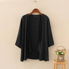 ZANZEA Loose Three-Quarter Sleeve Cover-Up Cardigan-6