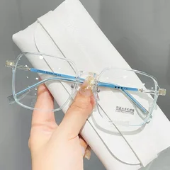 Large Frame Blue Light Blocking Reading Glasses Women's HD Optical Glasses-13