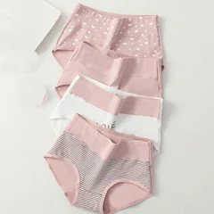 Women's Plus Size Cotton Briefs, 4 Pieces-15