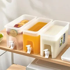 3.5L Clear Water Dispenser Cold Water Pitcher with Faucet for Refrigerator-6