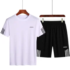 Men's Sports Set Casual Running Fitness Two-Piece Suit-2