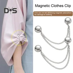 Magnetic Clothing Clips with Chain, 2 Pack-3