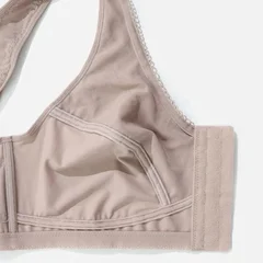 Plus Size Full Coverage Lace Wireless Front Closure Bra Top 0XL-5XL-4
