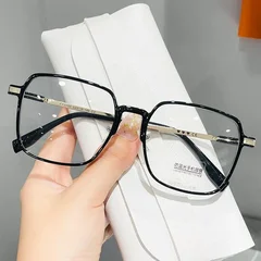 Large Frame Blue Light Blocking Reading Glasses Women's HD Optical Glasses-14