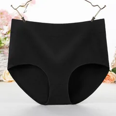 Plus Size High-Waist Tummy Control Women's Cotton Underwear-5