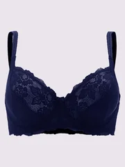 Artdewred Lace Sheer Underwire Floral Plus Size Women's Sexy Bra-7