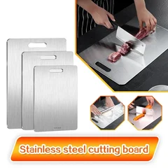 Double-Sided Stainless Steel Kitchen Cutting Board-3