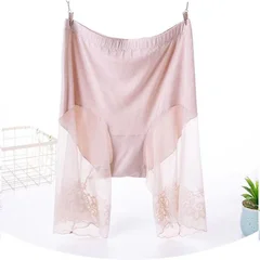 Women's Summer Plus Size 5XL High-Waist Anti-Exposure Safety Shorts Lace Sexy Boxer Briefs-8