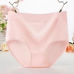 Plus Size High-Waist Tummy Control Women's Cotton Underwear-10