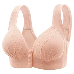 Plus Size Wire-Free Front-Closure Nursing Bra-7