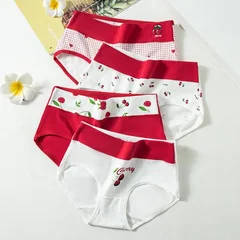 Women's Plus Size Cotton Briefs, 4 Pieces-22