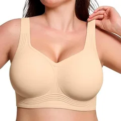 Leopard Print Seamless Wireless Gel Cup Plus Size Comfortable Everyday Bra-4