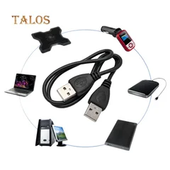 USB 2.0 Male to Male Black Extension Connection Adapter Data Cable 0.5m-4