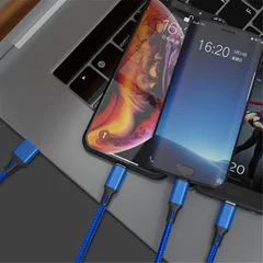 3-in-1 Universal Fast Charging Cable with USB, Type-C, and Apple Connectors-4