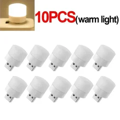 USB Mini LED Night Light Round Plug Lamp-7