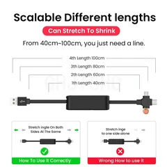 3-in-1 Retractable USB Charging Cable with Micro USB, Type-C & Lightning-13