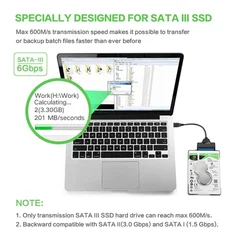 USB 3.0 to SATA 22-Pin Hard Drive Adapter Cable-4