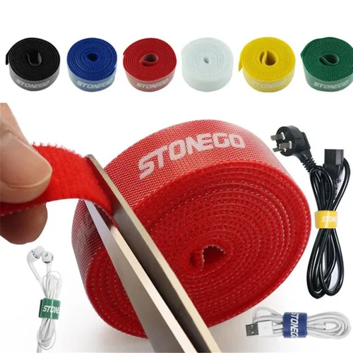 Nylon Free-Cut Cable Organizer Tape, 1.5cm x 1m