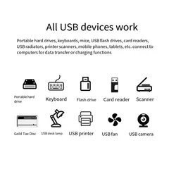3-Port USB 3.0 Hub Mini OTG Adapter Splitter with 5Gbps High-Speed Transfer-10