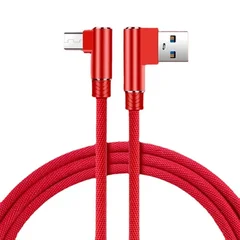 Nylon Braid 90 Degree 2.4A Fast Charging USB Type C Cable-8
