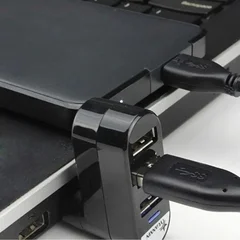 USB 3-Port Rotating Hub Splitter Mini Adapter-5