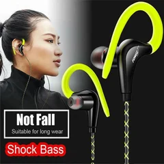 S760 Waterproof Earhook Sports Earphones with Mic and Wire Control-1