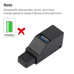 3-Port USB 3.0 Hub Mini OTG Adapter Splitter with 5Gbps High-Speed Transfer-7