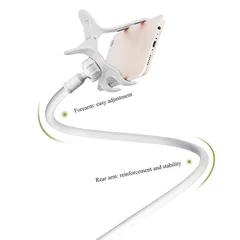 Gooseneck Phone Holder with Clamp Base for Bed, Desk, and Overhead Use-5