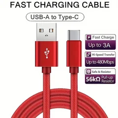 Nylon Braided USB-C Fast Charging Cable (3.3ft/6.6ft/9.9ft)-10