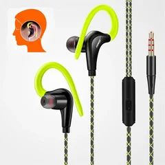 S760 Waterproof Earhook Sports Earphones with Mic and Wire Control-9