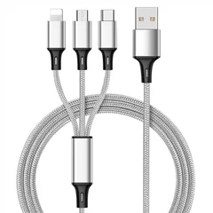 3-in-1 Universal Fast Charging Cable with USB, Type-C, and Apple Connectors-6