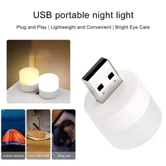 USB LED Plug Lamp - 1W Super Bright Night Light-3