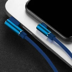 Nylon Braid 90 Degree 2.4A Fast Charging USB Type C Cable-5