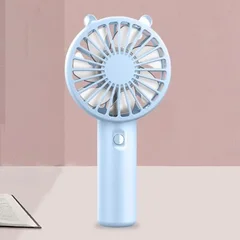 Wiederaufladbarer kleiner Handventilator mit 3 Geschwindigkeiten, starkem Luftstrom und geringem Geräusch-5