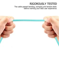 Nylon Braid 90 Degree 2.4A Fast Charging USB Type C Cable-6