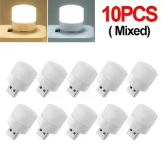 USB Mini LED Night Light Round Plug Lamp-8