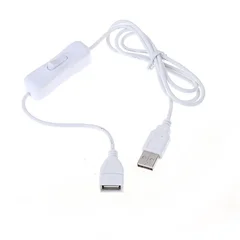 USB 2.0 Extension Cable with On/Off Switch - 1m-3