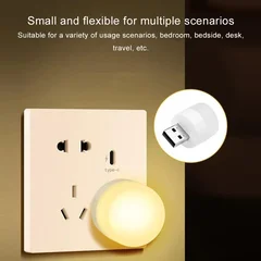 USB LED Plug Lamp - 1W Super Bright Night Light-4