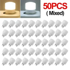 USB Mini LED Night Light Round Plug Lamp-18