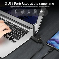 3-Port USB 3.0 Hub Mini OTG Adapter Splitter with 5Gbps High-Speed Transfer-8