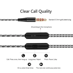 S760 Waterproof Earhook Sports Earphones with Mic and Wire Control-6