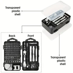115-in-1 Magnetic Screwdriver Set with Special-Shaped Bits-8