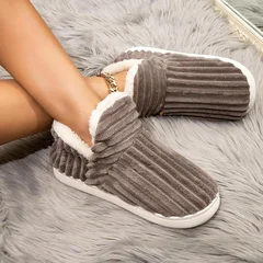 Warm Flannel Non-Slip Indoor Shoes-8